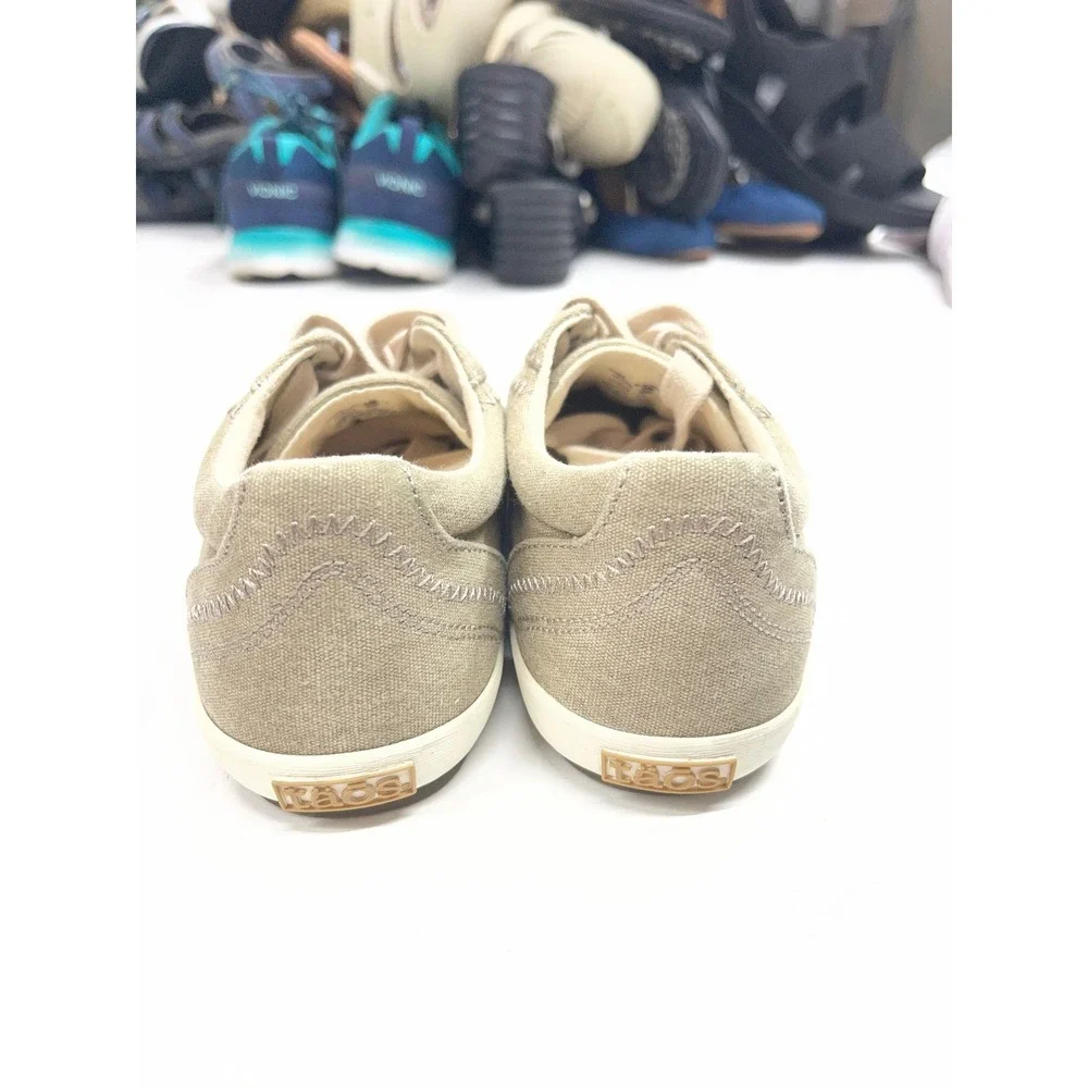 Taos Star Womens Khaki Tan Canvas Low Top Lace Up‎ Sneakers Size 6 EU 36 17105